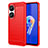 Coque Silicone Housse Etui Gel Line pour Asus Zenfone 9 Rouge