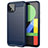 Coque Silicone Housse Etui Gel Line pour Google Pixel 4 Bleu