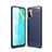 Coque Silicone Housse Etui Gel Line pour Huawei Honor 30S Bleu