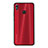 Coque Silicone Housse Etui Gel Line pour Huawei Honor V10 Lite Rouge