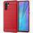 Coque Silicone Housse Etui Gel Line pour Huawei P30 Pro Rouge