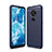 Coque Silicone Housse Etui Gel Line pour Nokia 6.2 Bleu