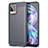 Coque Silicone Housse Etui Gel Line pour Realme 8 Pro Gris