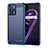 Coque Silicone Housse Etui Gel Line pour Realme 9 Pro+ Plus 5G Bleu