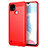 Coque Silicone Housse Etui Gel Line pour Realme C21 Rouge