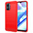 Coque Silicone Housse Etui Gel Line pour Realme C33 Rouge