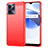 Coque Silicone Housse Etui Gel Line pour Realme C35 Rouge