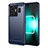 Coque Silicone Housse Etui Gel Line pour Realme GT Neo6 5G Bleu