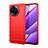 Coque Silicone Housse Etui Gel Line pour Realme V50s 5G Rouge