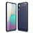 Coque Silicone Housse Etui Gel Line pour Samsung Galaxy A02 Bleu