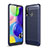 Coque Silicone Housse Etui Gel Line pour Samsung Galaxy A70E Bleu