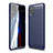 Coque Silicone Housse Etui Gel Line pour Samsung Galaxy F62 5G Bleu