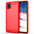 Coque Silicone Housse Etui Gel Line pour Samsung Galaxy M60s Rouge