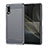 Coque Silicone Housse Etui Gel Line pour Sony Xperia Ace II Gris