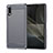 Coque Silicone Housse Etui Gel Line pour Sony Xperia Ace II SO-41B Gris