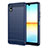 Coque Silicone Housse Etui Gel Line pour Sony Xperia Ace III Bleu