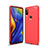 Coque Silicone Housse Etui Gel Line pour Xiaomi Mi Mix 3 Rouge