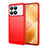 Coque Silicone Housse Etui Gel Line pour Xiaomi Redmi K70 5G Rouge