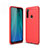 Coque Silicone Housse Etui Gel Line pour Xiaomi Redmi Note 8T Rouge