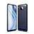 Coque Silicone Housse Etui Gel Line pour Xiaomi Redmi Note 9 Pro Max Bleu