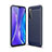 Coque Silicone Housse Etui Gel Line S01 pour Realme XT Bleu