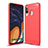 Coque Silicone Housse Etui Gel Line WL1 pour Samsung Galaxy M40 Rouge