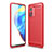 Coque Silicone Housse Etui Gel Line WL1 pour Xiaomi Mi 10T 5G Rouge