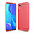 Coque Silicone Housse Etui Gel Line WL1 pour Xiaomi Redmi 9AT Rouge