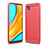 Coque Silicone Housse Etui Gel Line WL1 pour Xiaomi Redmi 9C NFC Rouge