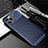 Coque Silicone Housse Etui Gel Serge pour Apple iPhone 12 Max Bleu