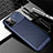 Coque Silicone Housse Etui Gel Serge pour Apple iPhone 12 Pro Bleu