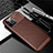 Coque Silicone Housse Etui Gel Serge pour Apple iPhone 12 Pro Max Marron