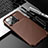 Coque Silicone Housse Etui Gel Serge pour Apple iPhone 14 Pro Max Marron