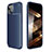 Coque Silicone Housse Etui Gel Serge pour Apple iPhone 15 Bleu