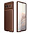 Coque Silicone Housse Etui Gel Serge pour Google Pixel 6 5G Marron