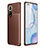 Coque Silicone Housse Etui Gel Serge pour Huawei Honor 50 Pro 5G Marron