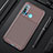 Coque Silicone Housse Etui Gel Serge pour Huawei Nova 5i Marron