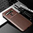 Coque Silicone Housse Etui Gel Serge pour LG K61 Marron