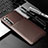 Coque Silicone Housse Etui Gel Serge pour Motorola Moto Edge Marron