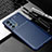 Coque Silicone Housse Etui Gel Serge pour Motorola Moto Edge S Pro 5G Bleu