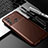 Coque Silicone Housse Etui Gel Serge pour Motorola Moto G40 Fusion Marron