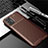 Coque Silicone Housse Etui Gel Serge pour Motorola Moto G9 Plus Marron