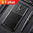 Coque Silicone Housse Etui Gel Serge pour Nokia 3.1 Plus Noir