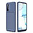 Coque Silicone Housse Etui Gel Serge pour Oppo F15 Bleu