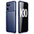 Coque Silicone Housse Etui Gel Serge pour Oppo K10 5G Bleu
