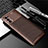 Coque Silicone Housse Etui Gel Serge pour Oppo Reno4 4G Marron