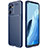 Coque Silicone Housse Etui Gel Serge pour Oppo Reno7 5G Bleu