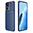 Coque Silicone Housse Etui Gel Serge pour Oppo Reno7 Pro 5G Bleu