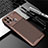 Coque Silicone Housse Etui Gel Serge pour Realme C15 Marron