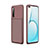 Coque Silicone Housse Etui Gel Serge pour Realme X3 SuperZoom Marron